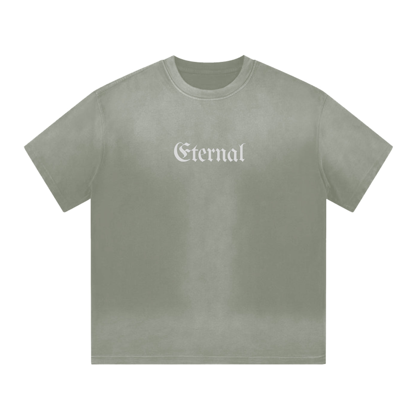 “I” Shape Gradient Washed T-Shirt "Angelic"