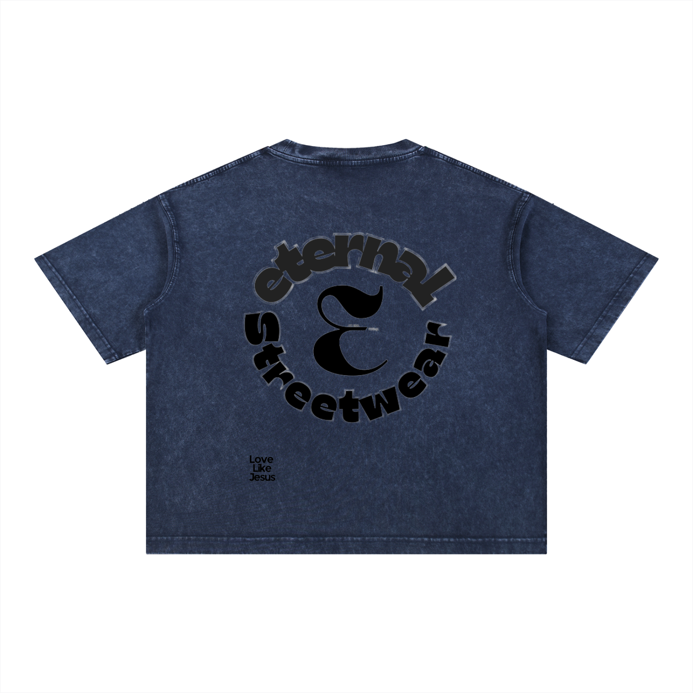 Love like Jesus Mineral Wash Boxy Cotton T-Shirt