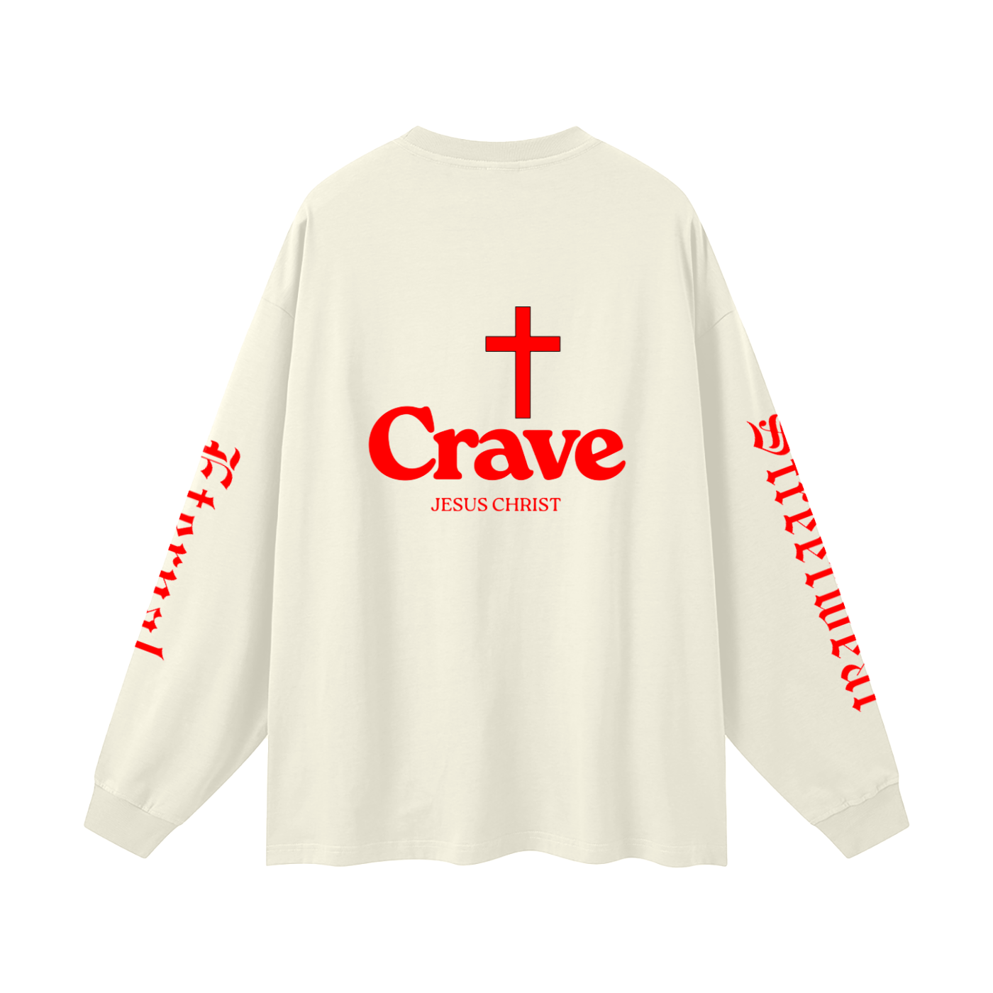 Crave Jesus Oversized Unisex Long Sleeve T-Shirt