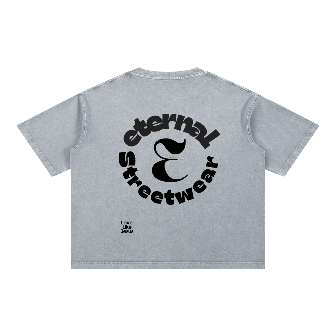 Love like Jesus Mineral Wash Boxy Cotton T-Shirt
