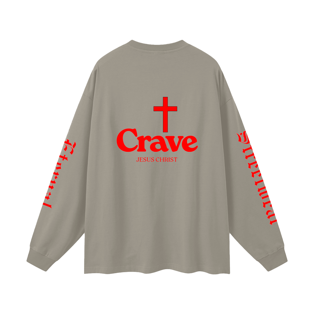 Crave Jesus Oversized Unisex Long Sleeve T-Shirt