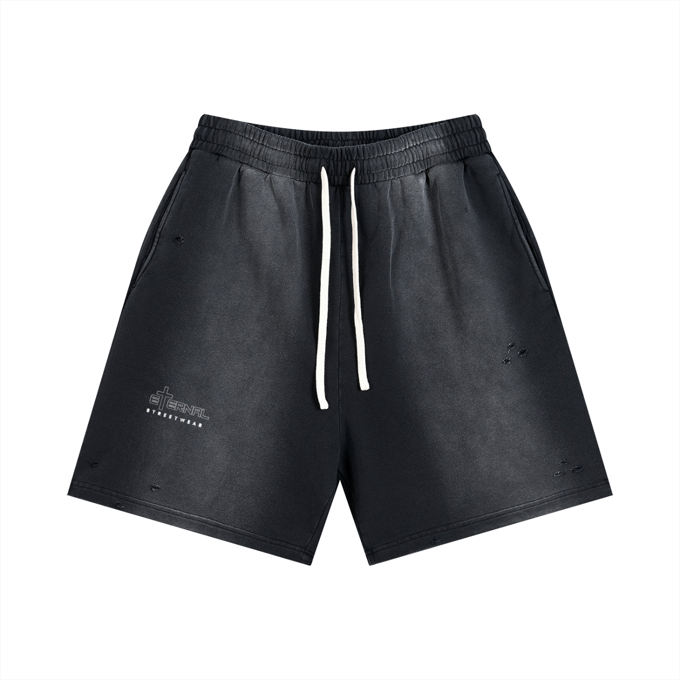 Sun Fade Distressed Shorts