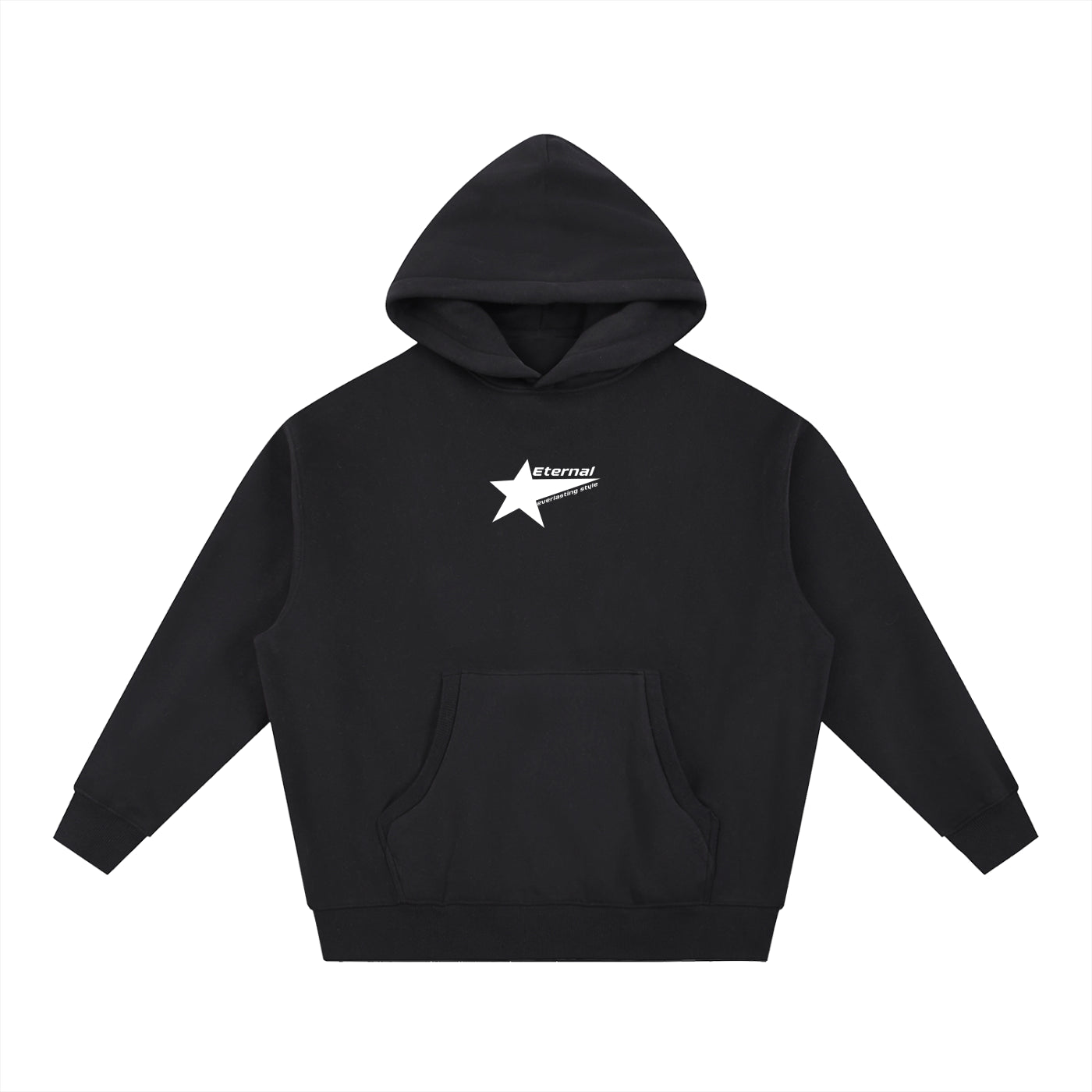 Essential Oversized Boxy Fit Fleece Hoodiie"You're A Star"
