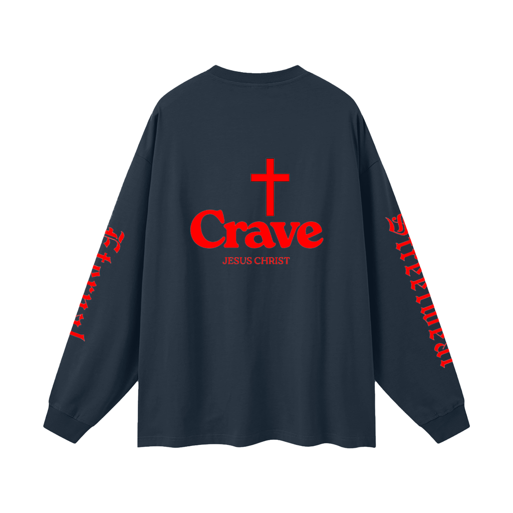 Crave Jesus Oversized Unisex Long Sleeve T-Shirt