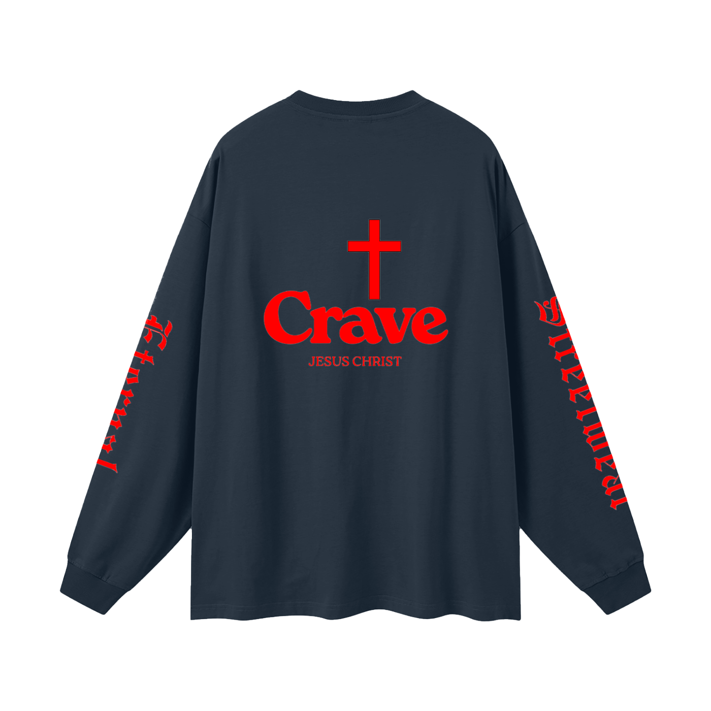 Crave Jesus Oversized Unisex Long Sleeve T-Shirt