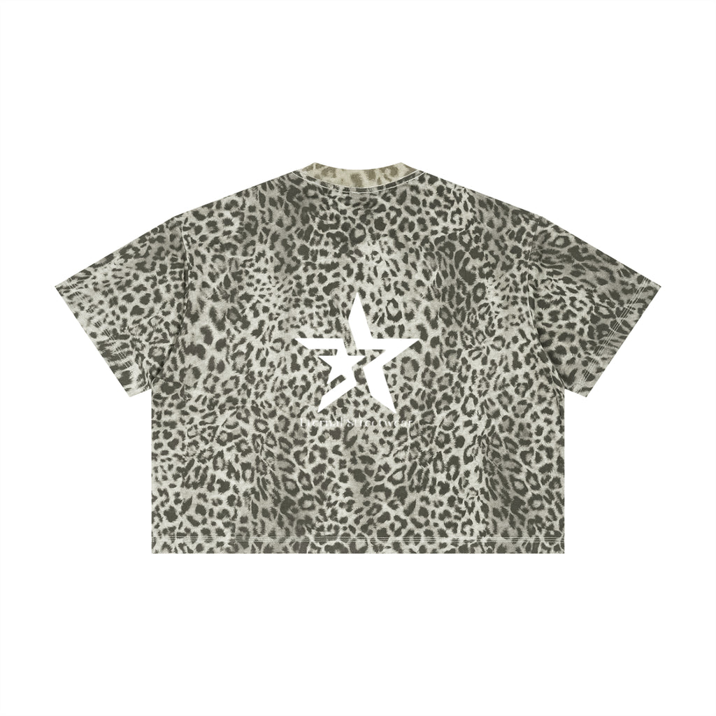 Unisex Leopard Print Boxy T-Shirt