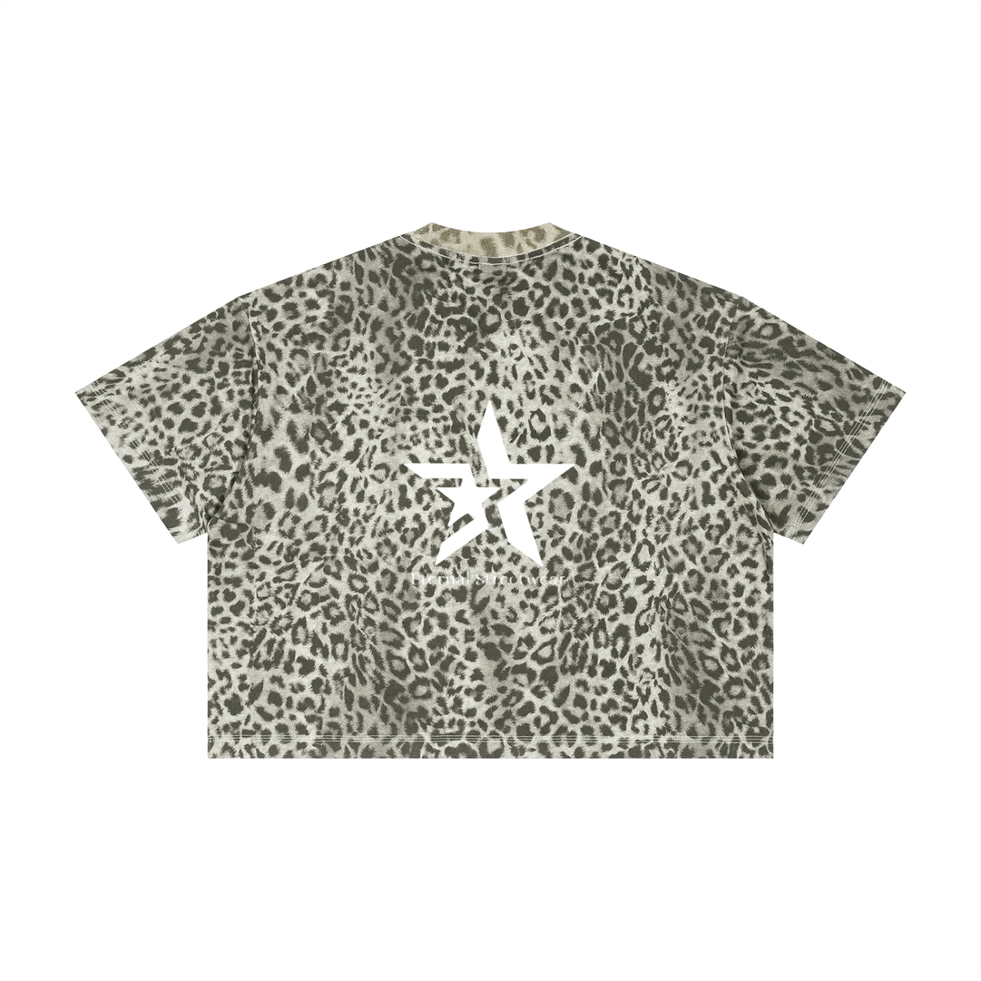 Unisex Leopard Print Boxy T-Shirt