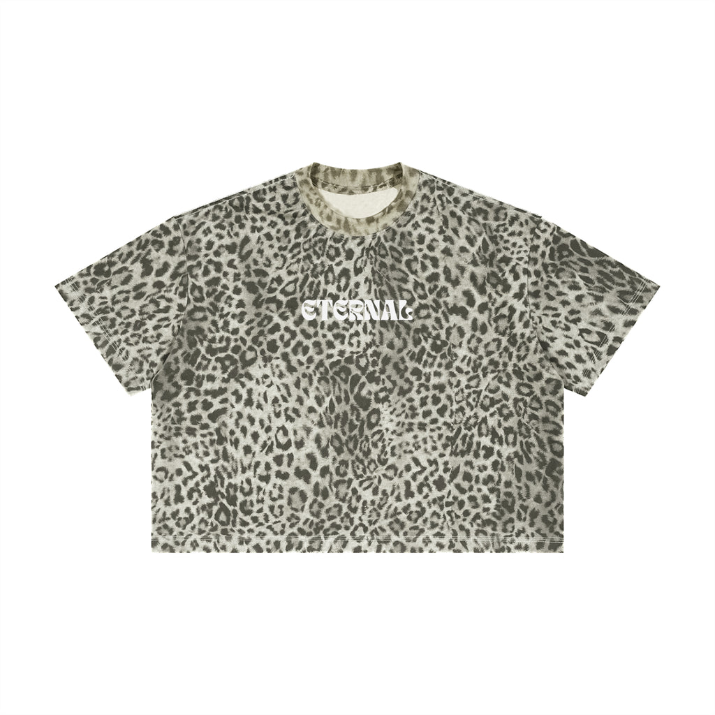 Unisex Leopard Print Boxy T-Shirt