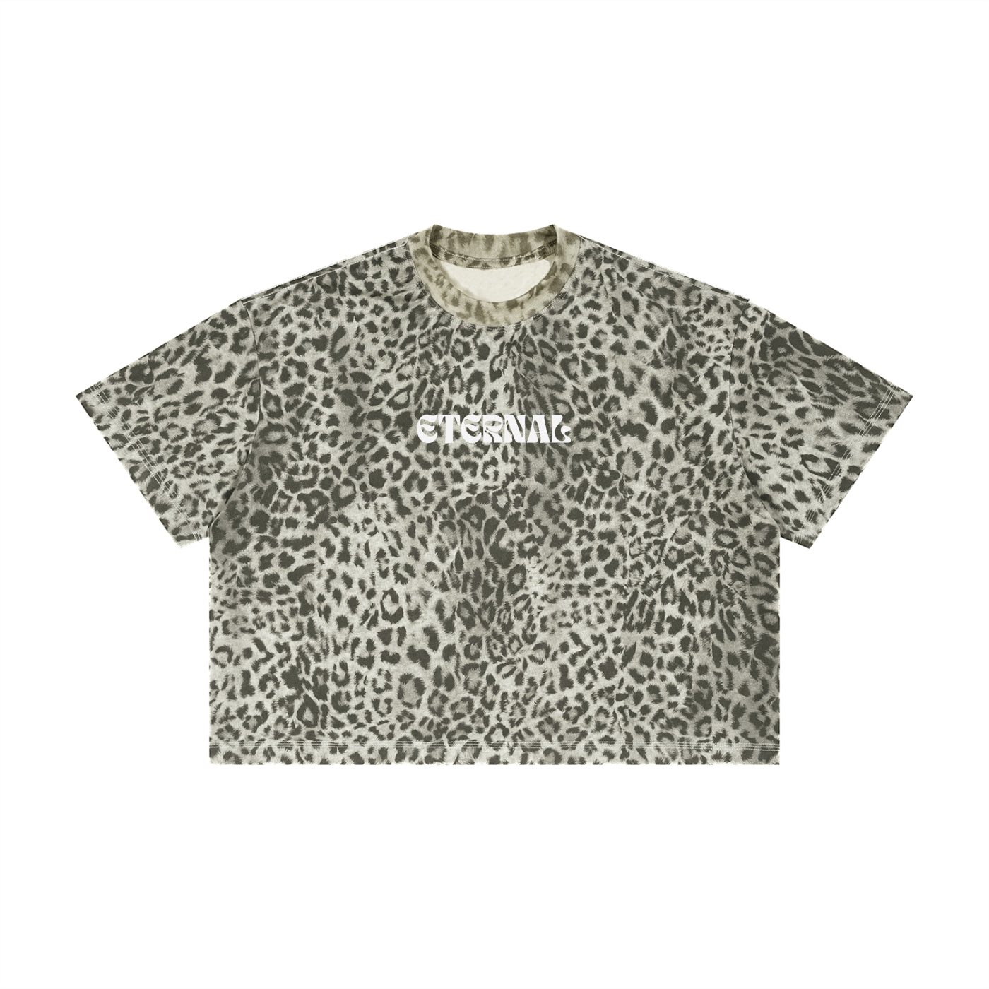 Unisex Leopard Print Boxy T-Shirt