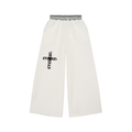 Striped Waist Wide Leg Pants