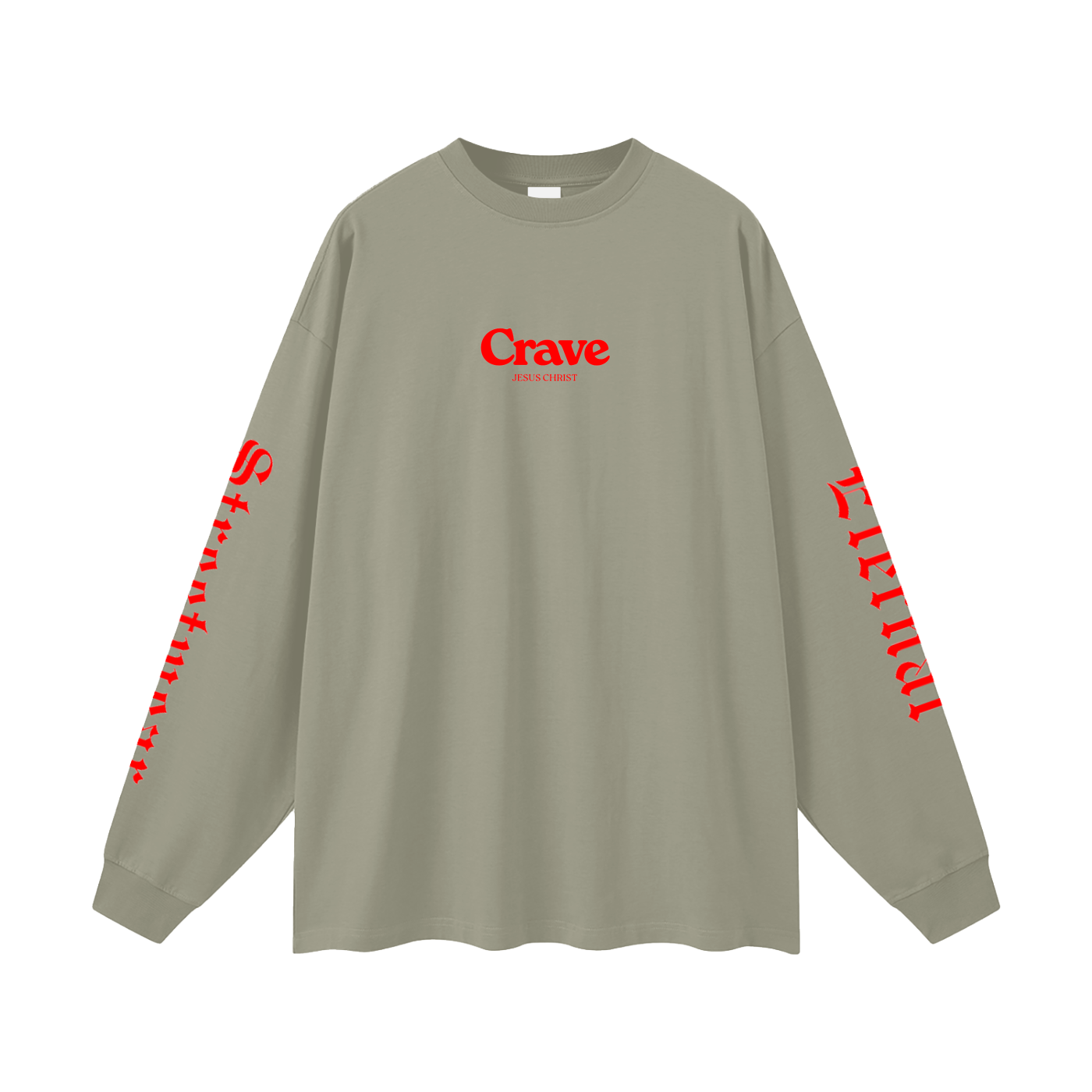 Crave Jesus Oversized Unisex Long Sleeve T-Shirt