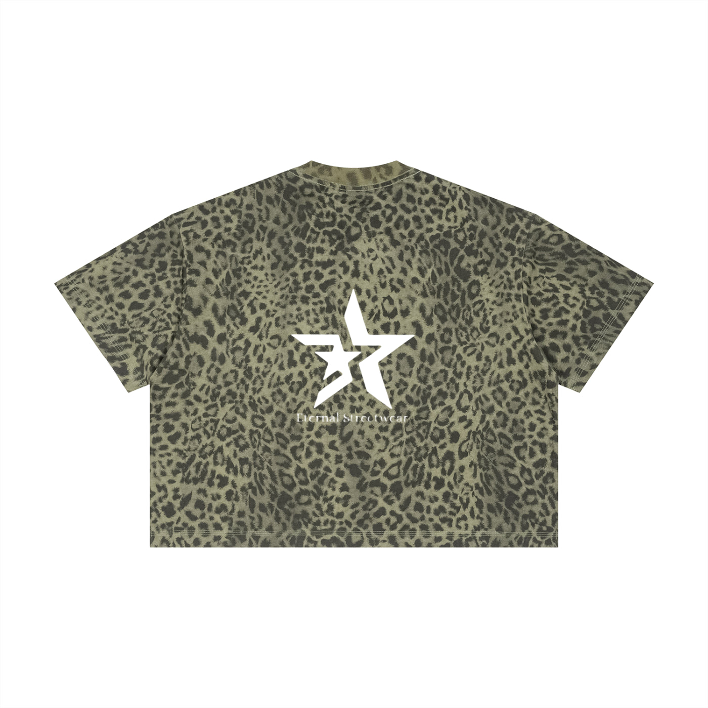 Unisex Leopard Print Boxy T-Shirt
