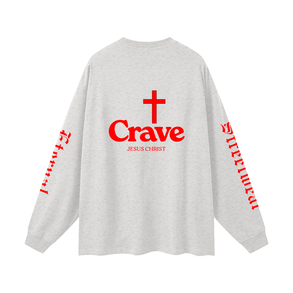 Crave Jesus Oversized Unisex Long Sleeve T-Shirt