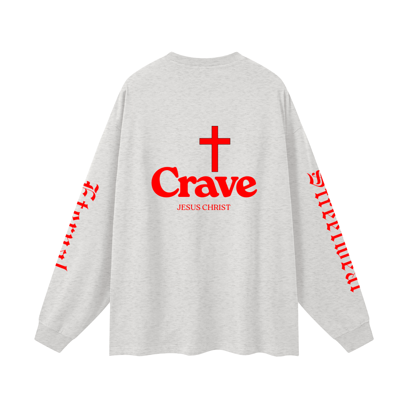 Crave Jesus Oversized Unisex Long Sleeve T-Shirt