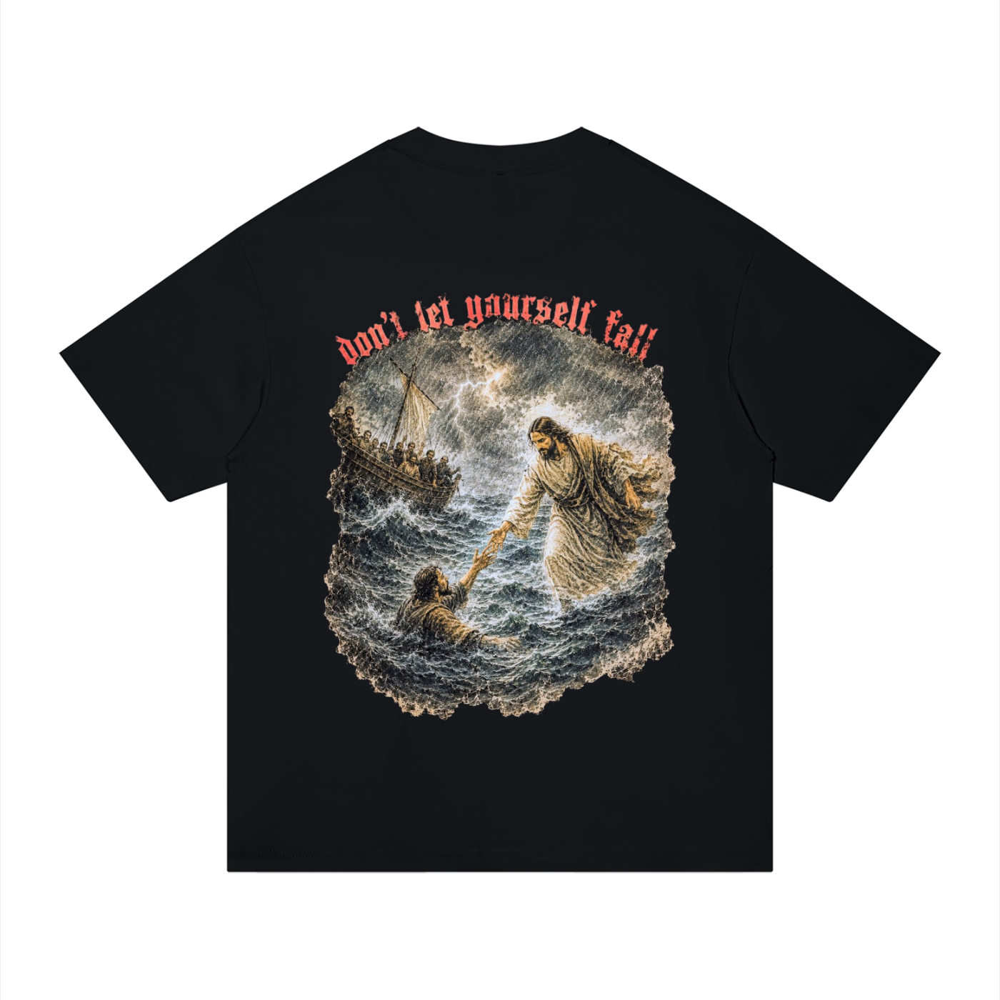 “Don’t let yourself fall” Unisex Regular Fit Cotton T-Shirt