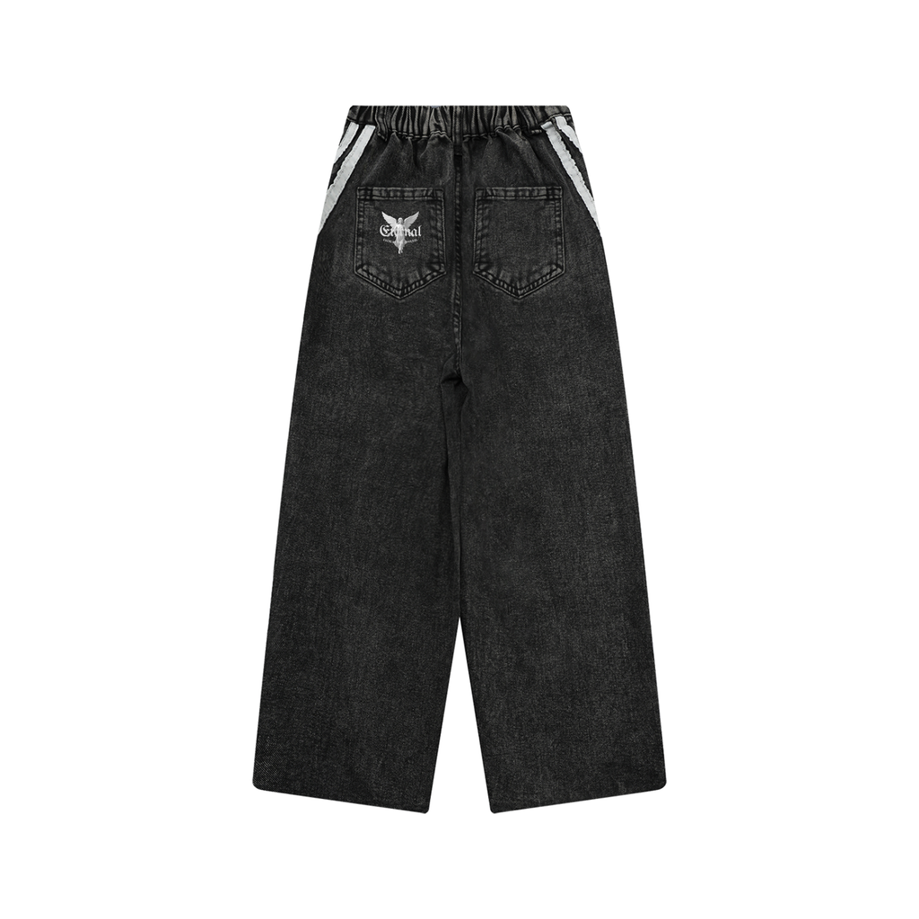 Kid’s Vintage Wash Side Stripe Jeans