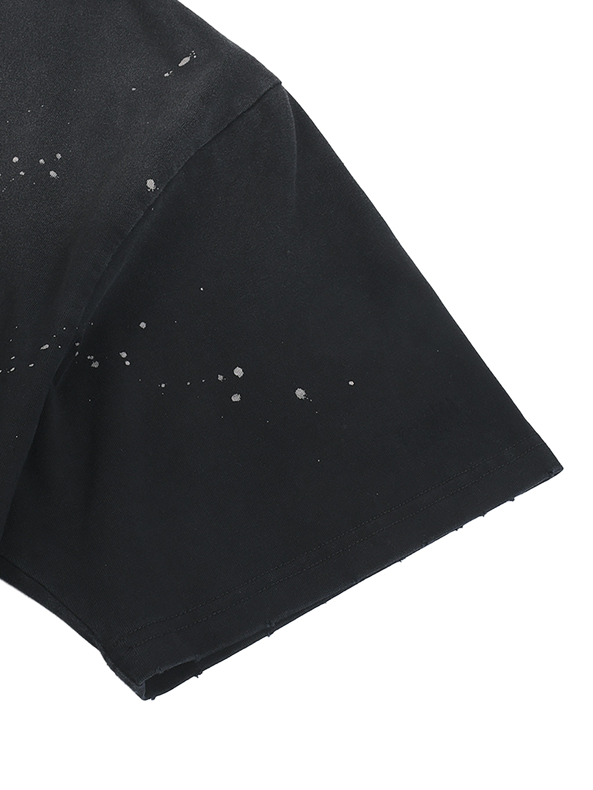 Hand-Frayed Sunfade "Constellation" Colorway Paint Splatter T-Shirt