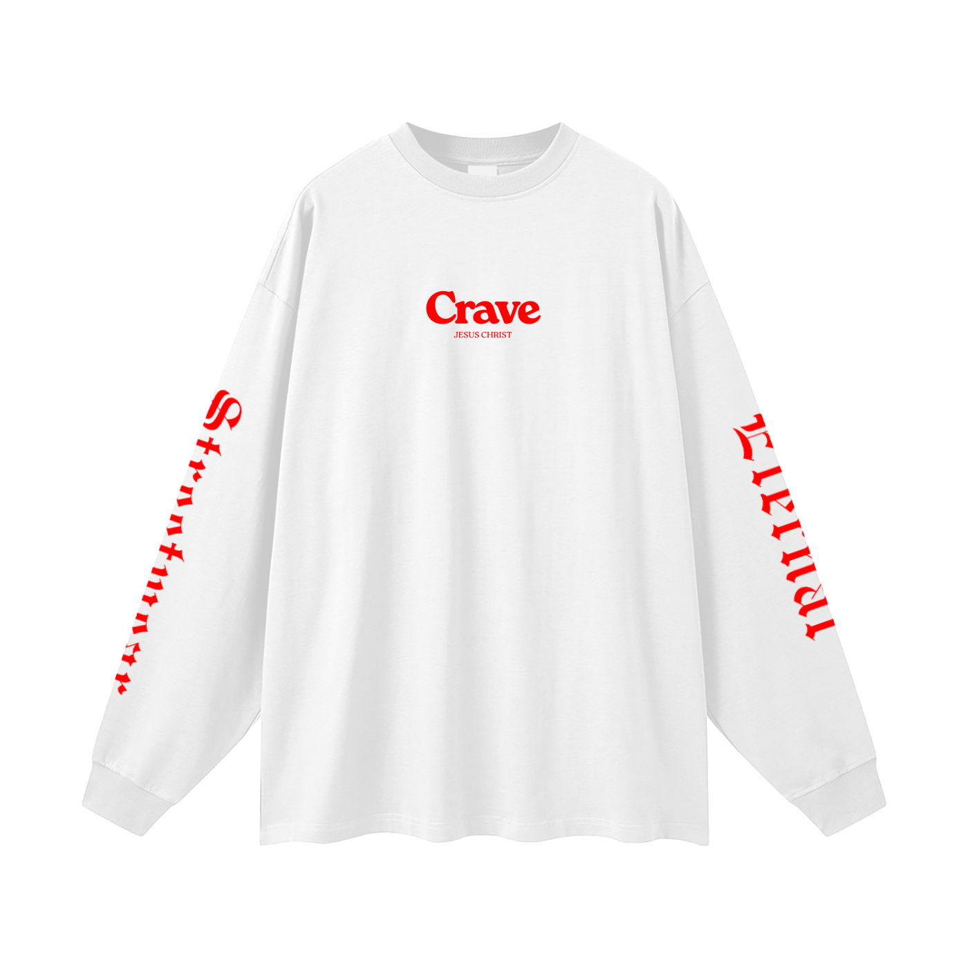 Crave Jesus Oversized Unisex Long Sleeve T-Shirt