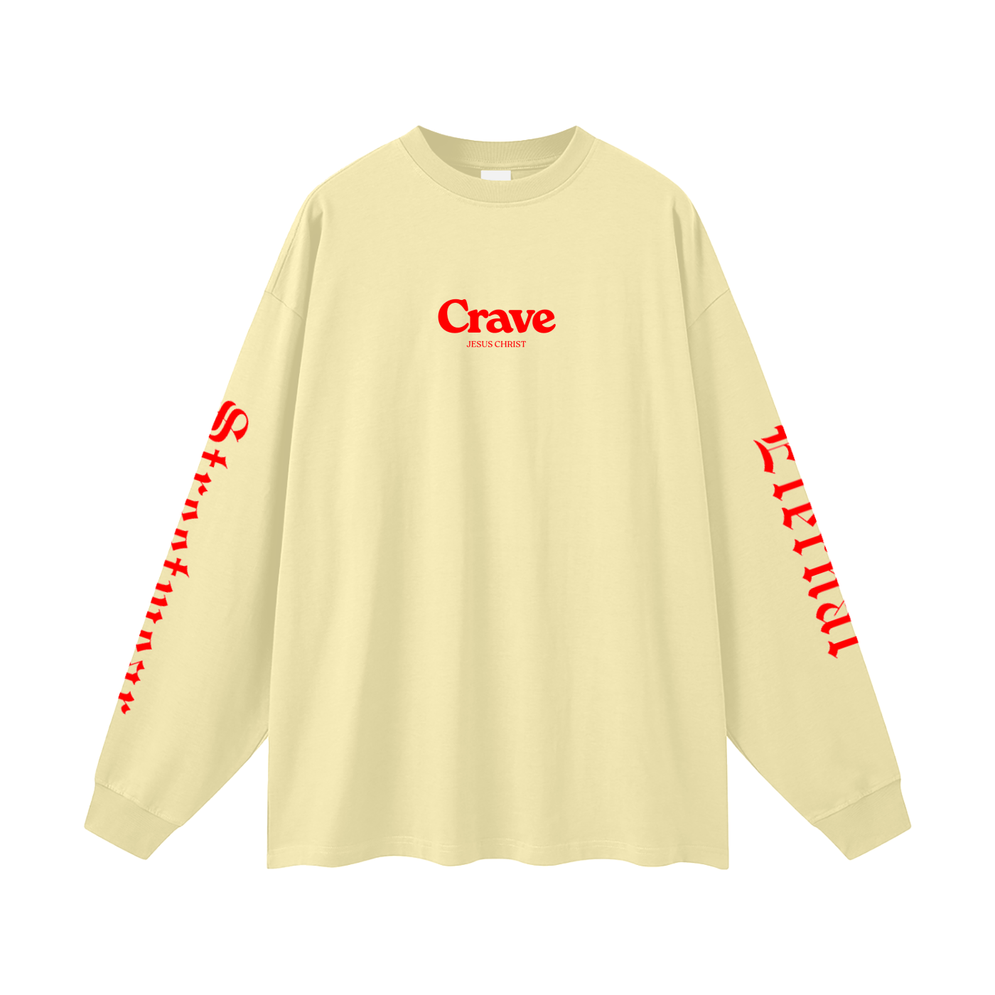 Crave Jesus Oversized Unisex Long Sleeve T-Shirt