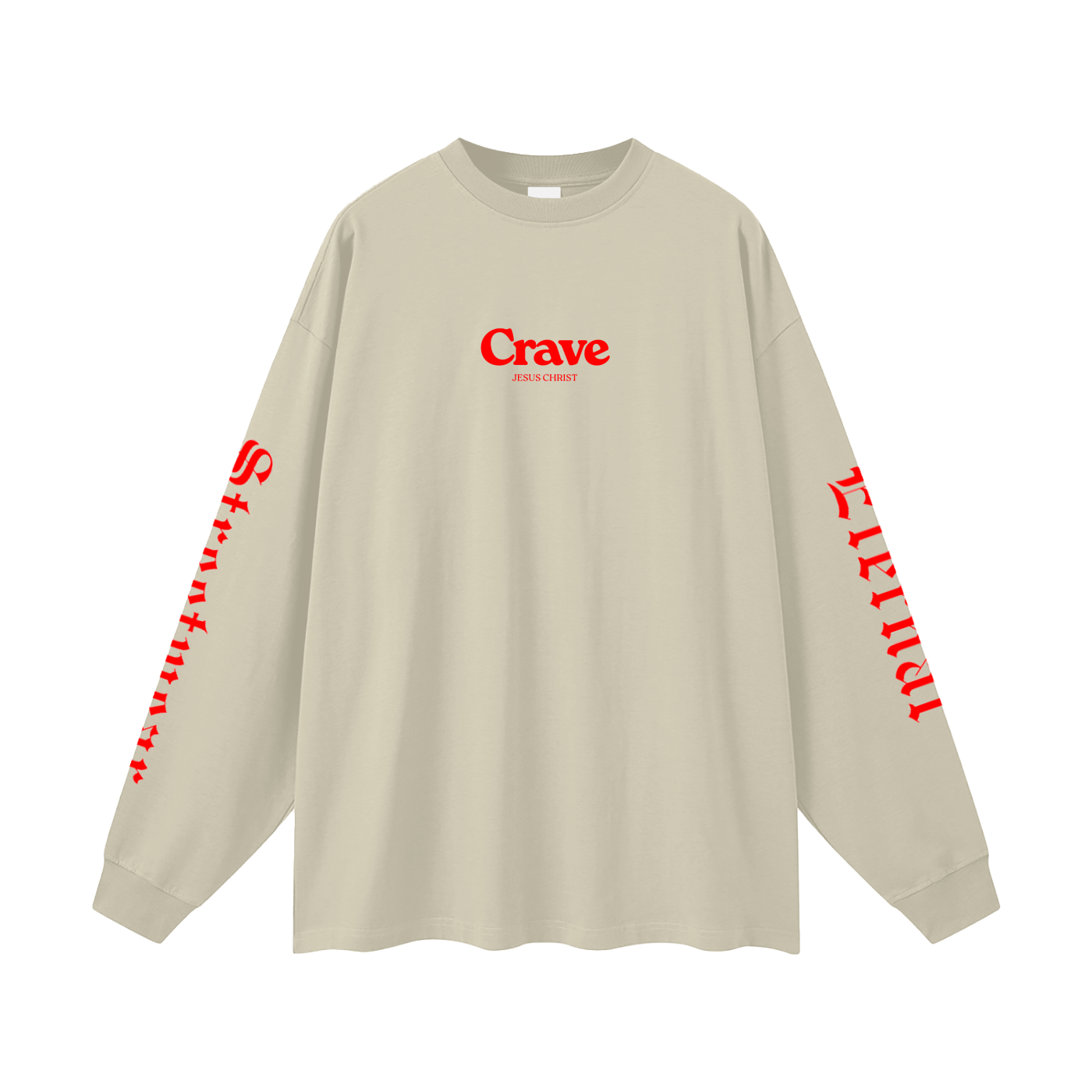 Crave Jesus Oversized Unisex Long Sleeve T-Shirt