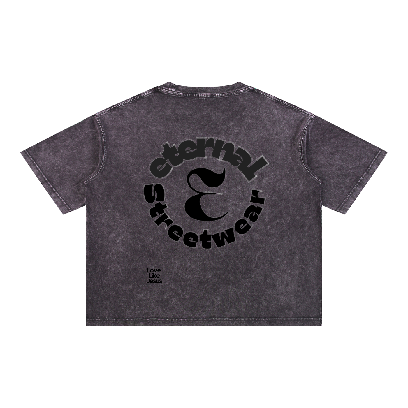 Love like Jesus Mineral Wash Boxy Cotton T-Shirt
