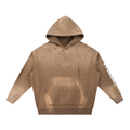 Vintage Washed Frayed Fleece Hoodie