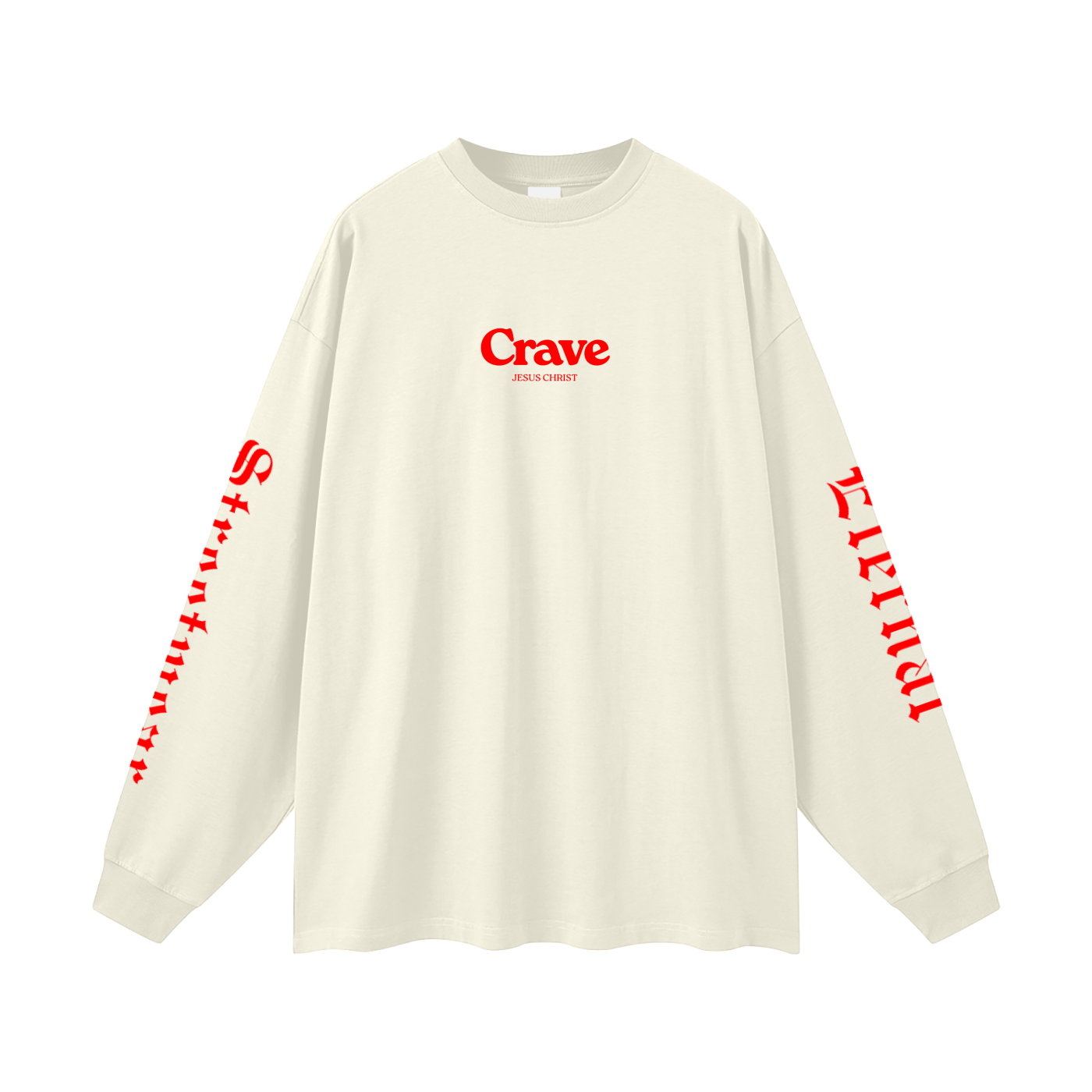 Crave Jesus Oversized Unisex Long Sleeve T-Shirt