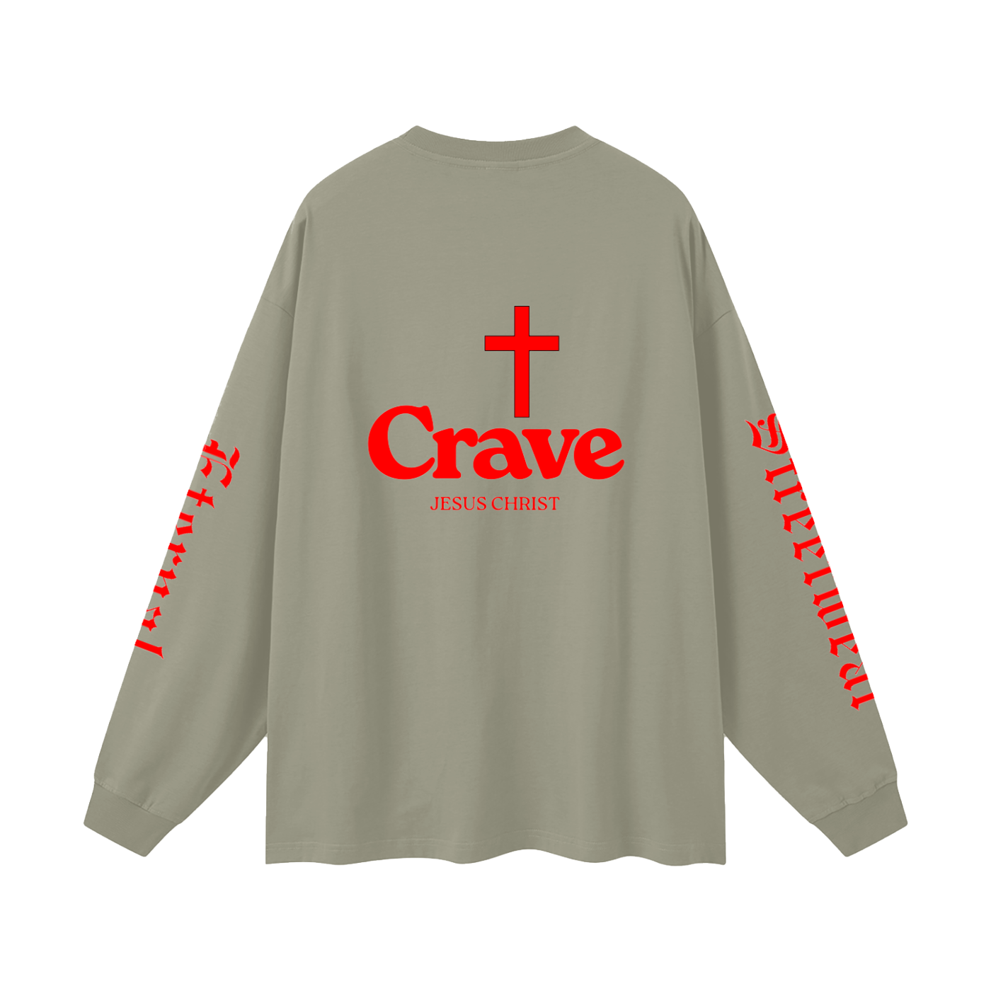 Crave Jesus Oversized Unisex Long Sleeve T-Shirt