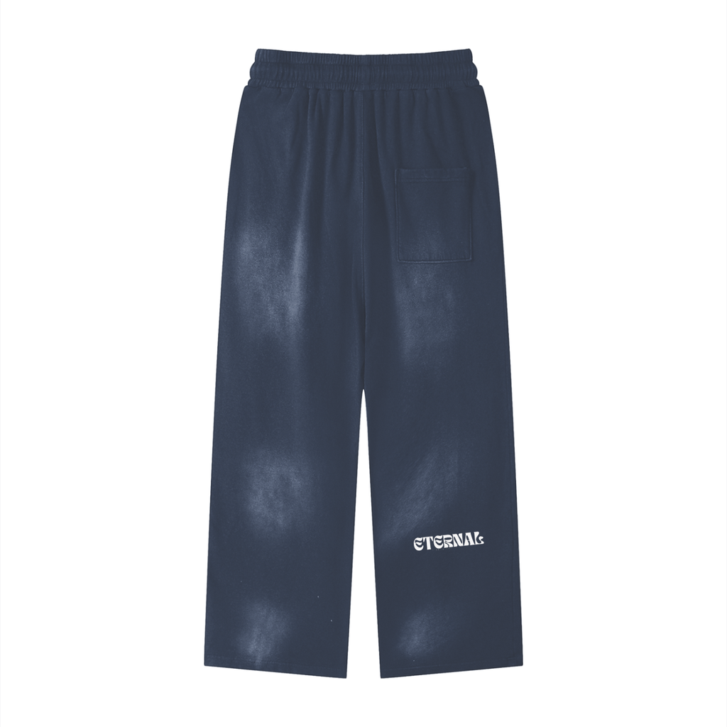 Sunfade Blue "Miracle" Colorway Loose Fit Cotton Sweatpants