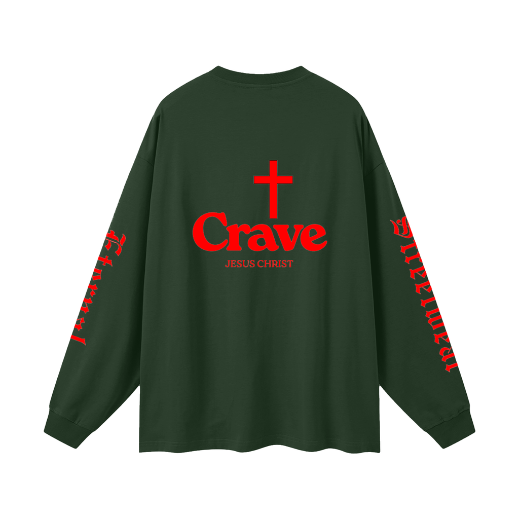 Crave Jesus Oversized Unisex Long Sleeve T-Shirt