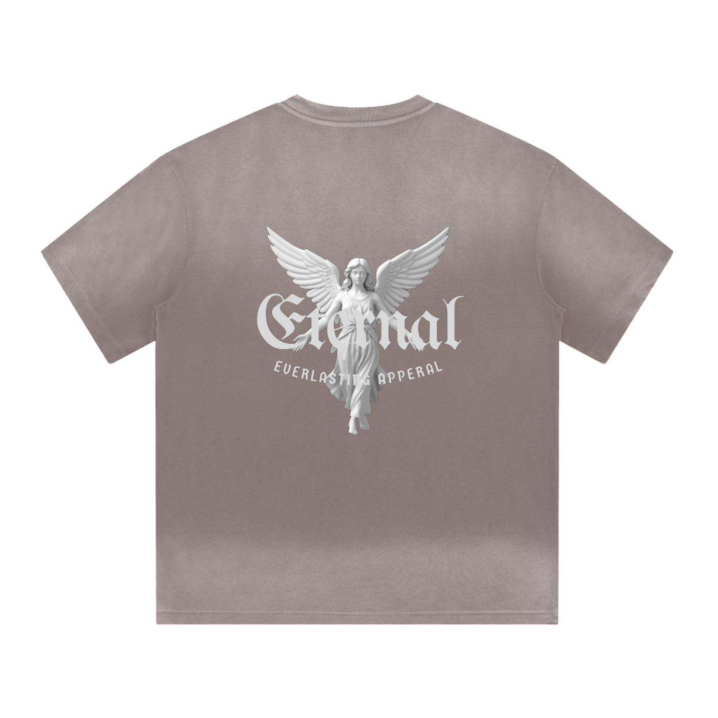 “I” Shape Gradient Washed T-Shirt "Angelic"
