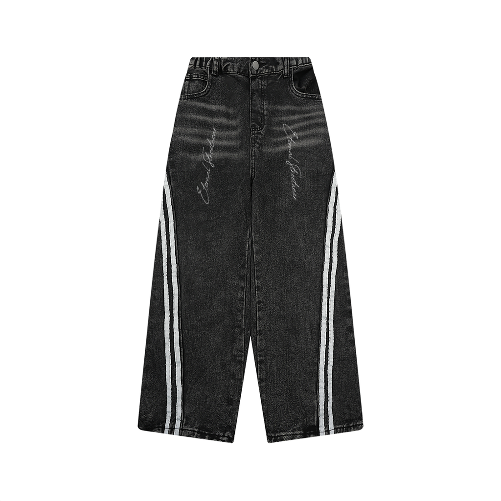 Kid’s Vintage Wash Side Stripe Jeans