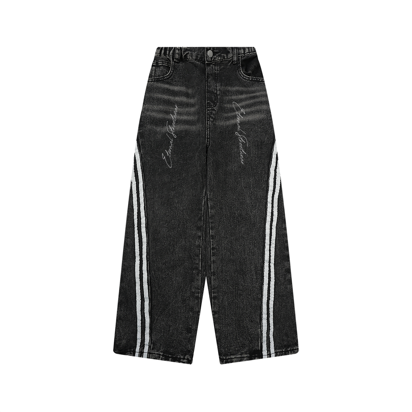 Kid’s Vintage Wash Side Stripe Jeans