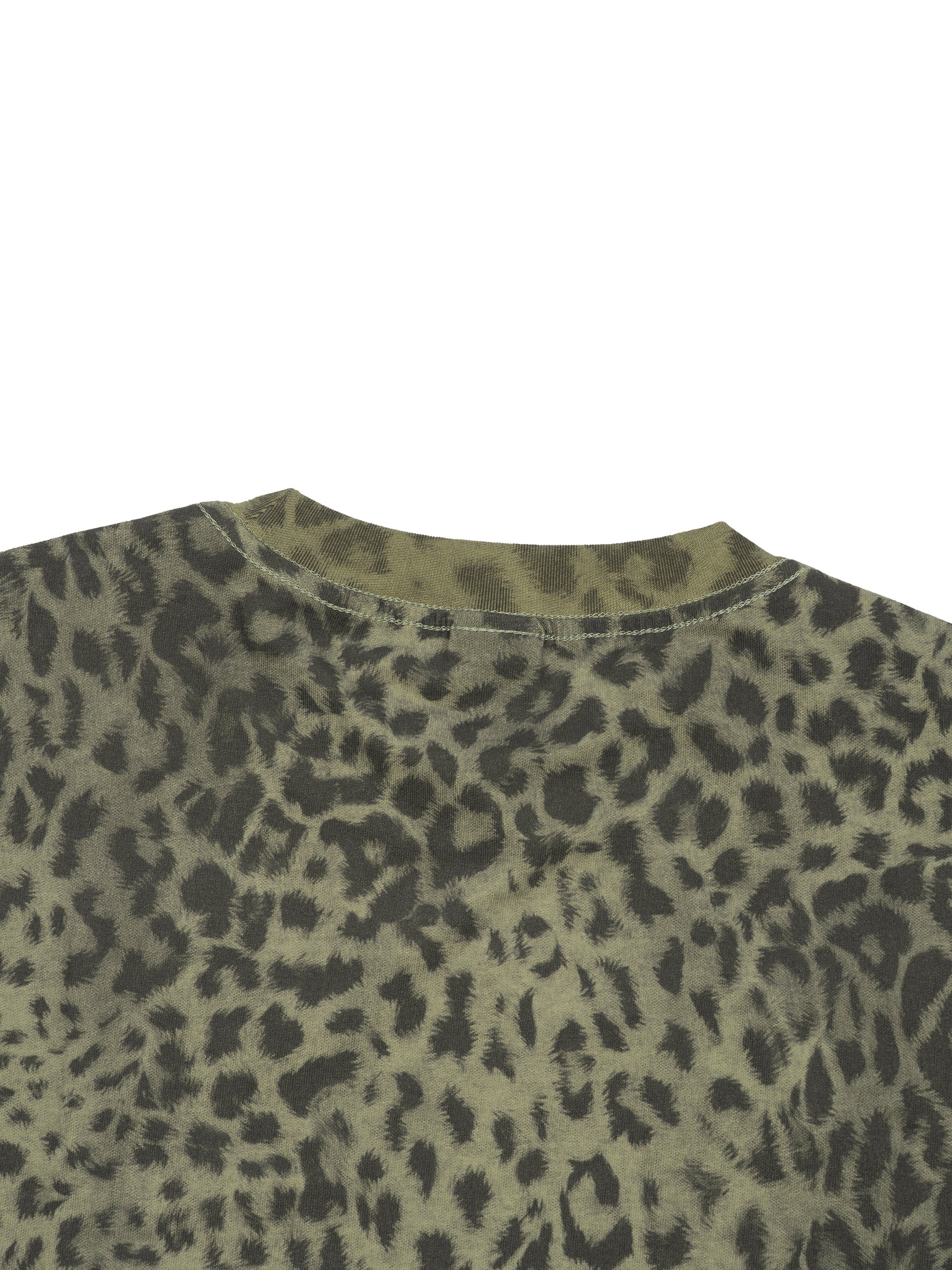 Unisex Leopard Print Boxy T-Shirt