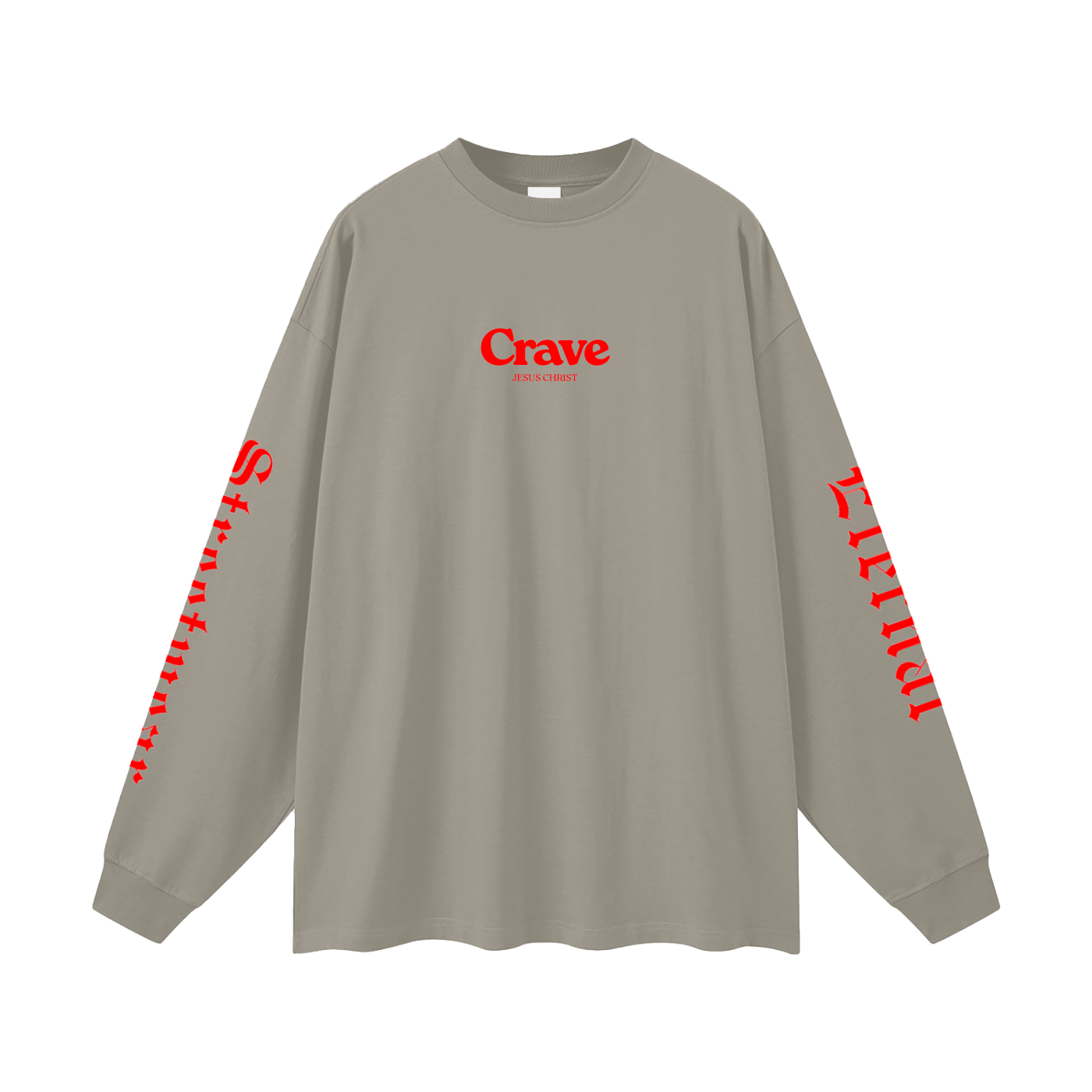 Crave Jesus Oversized Unisex Long Sleeve T-Shirt
