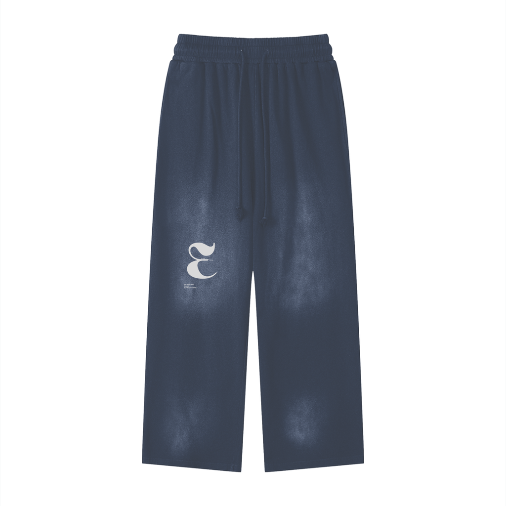 Sunfade Blue "Miracle" Colorway Loose Fit Cotton Sweatpants