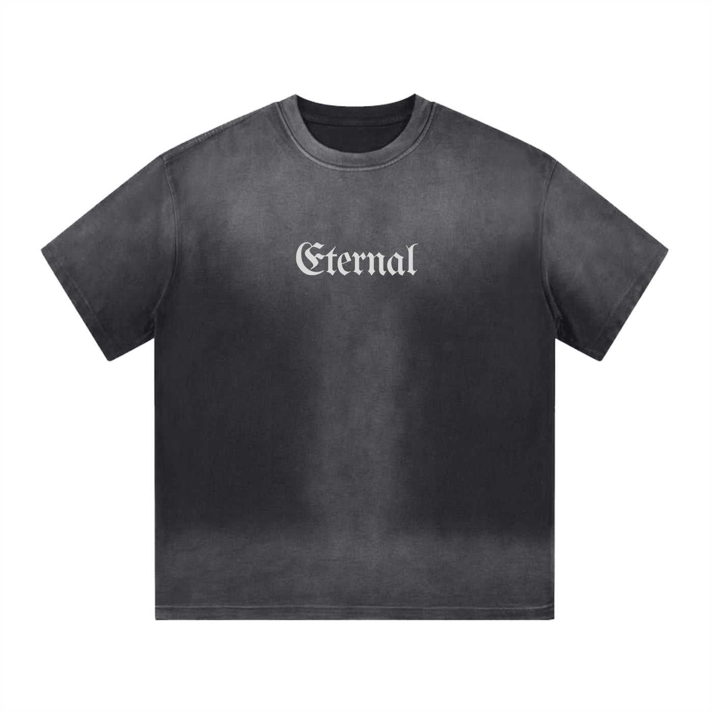 “I” Shape Gradient Washed T-Shirt "Angelic"