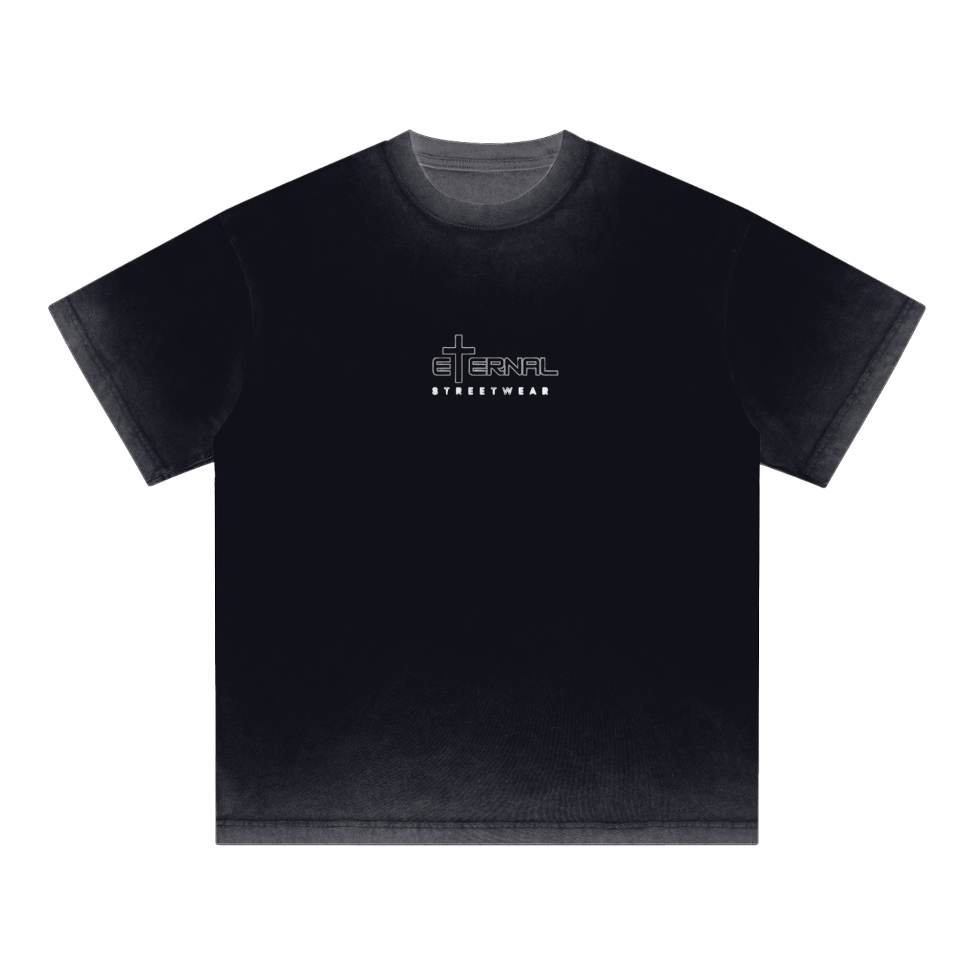 "Joshua 1:9" Reverse Dyed Loose Cotton T-Shirt