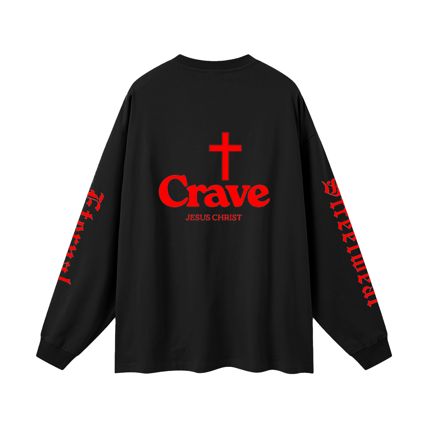 Crave Jesus Oversized Unisex Long Sleeve T-Shirt