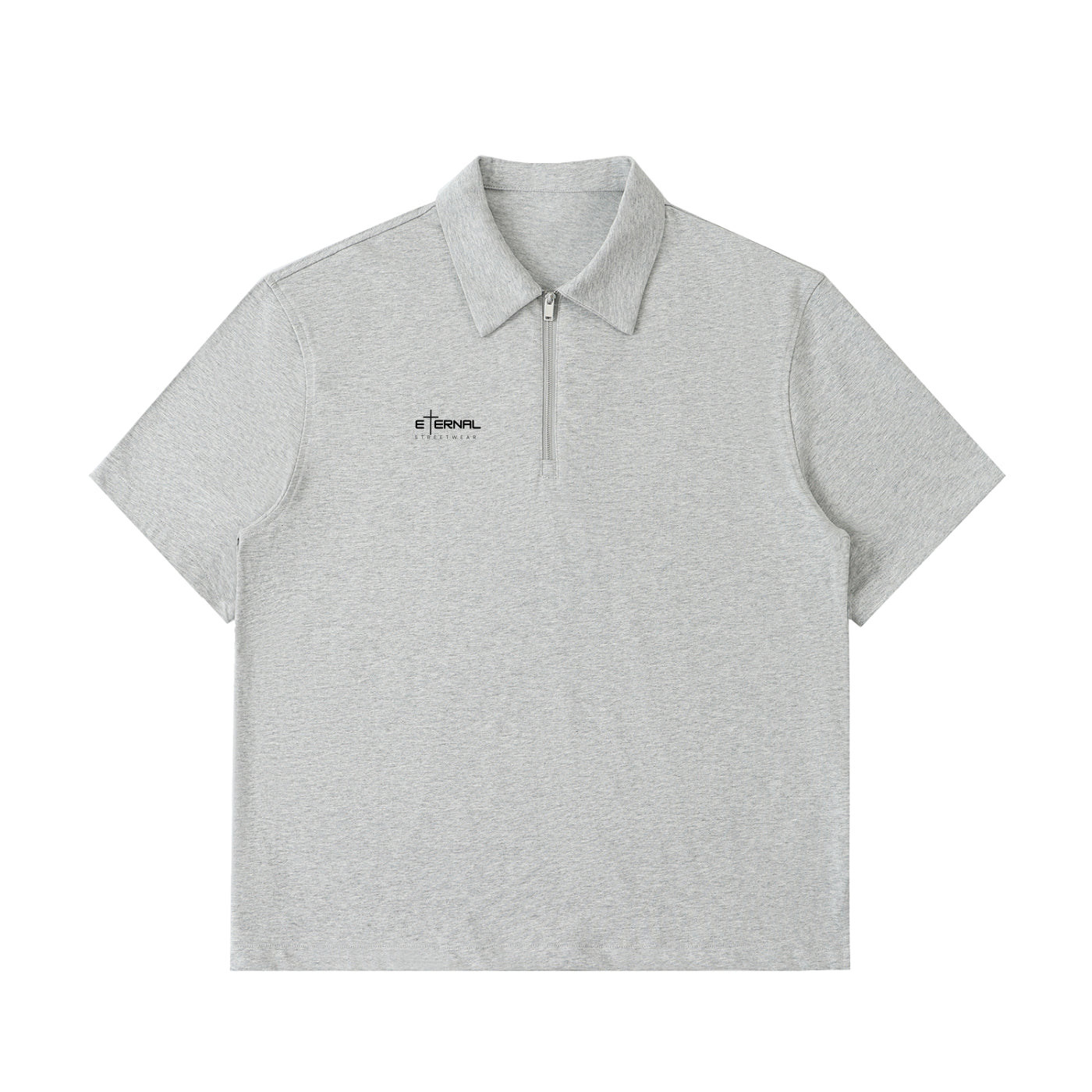 Half-Zip Golf Cotton Polo Shirt