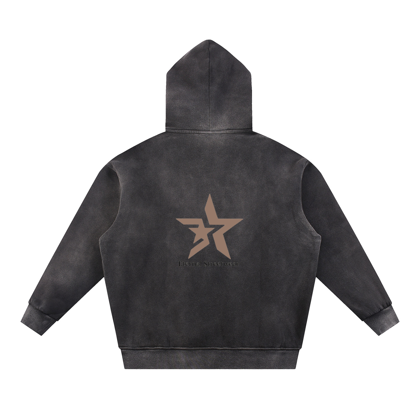 Sun Fade Contrast Tape Fleece Hoodie