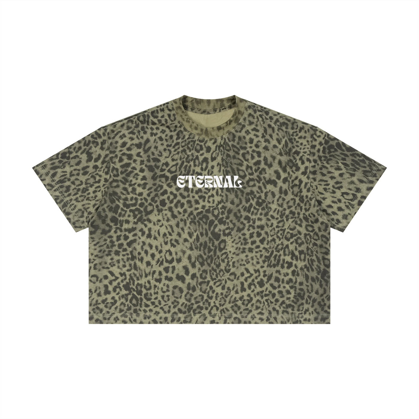 Unisex Leopard Print Boxy T-Shirt