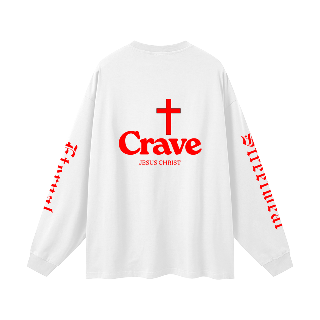 Crave Jesus Oversized Unisex Long Sleeve T-Shirt