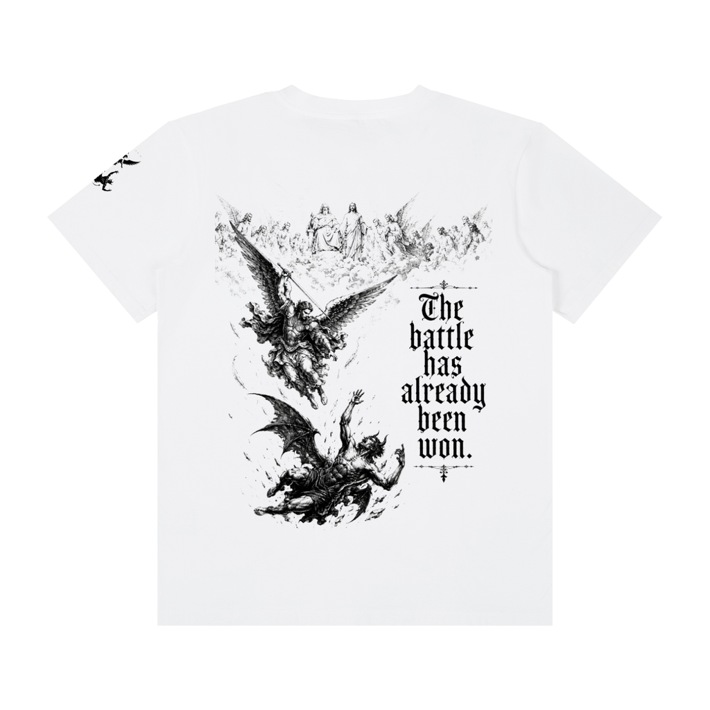 “Satan falls” Unisex Classic Crew Neck Cotton T-Shirt