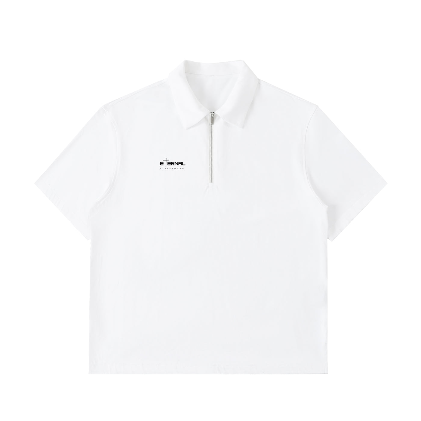 Half-Zip Golf Cotton Polo Shirt