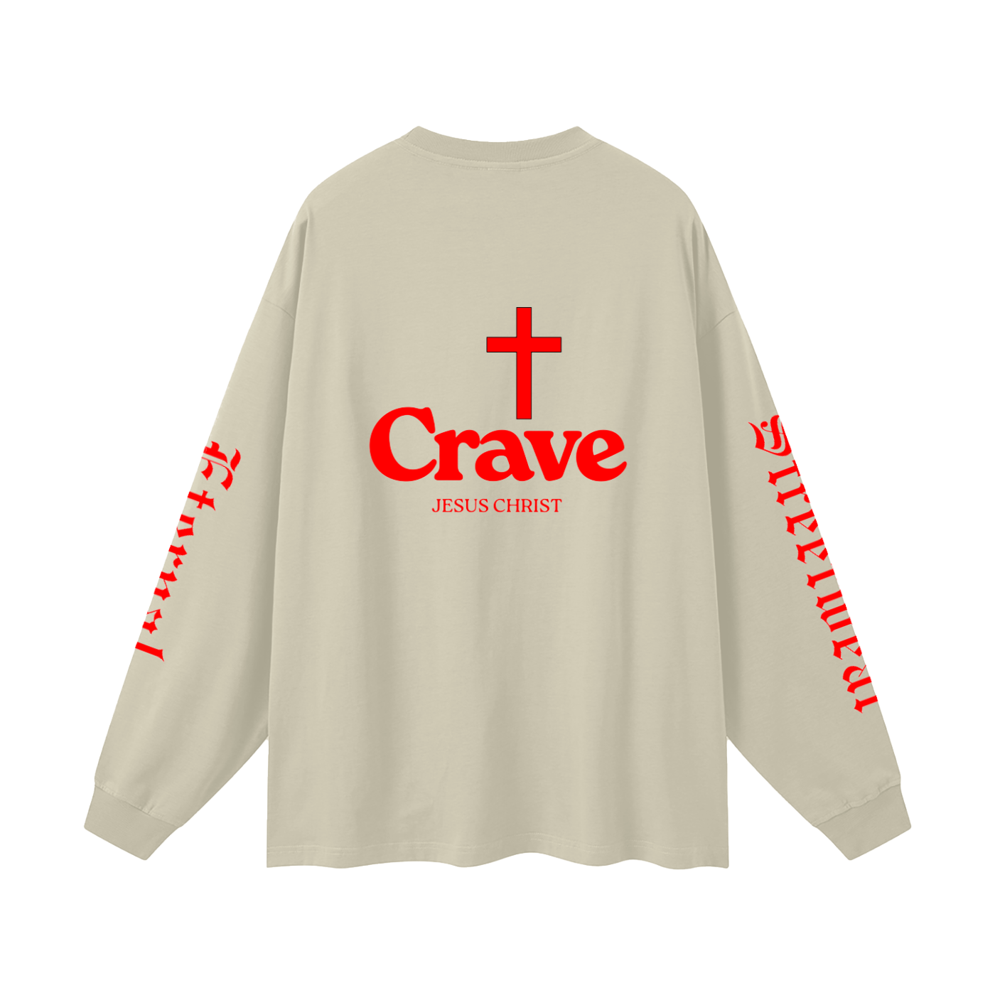 Crave Jesus Oversized Unisex Long Sleeve T-Shirt