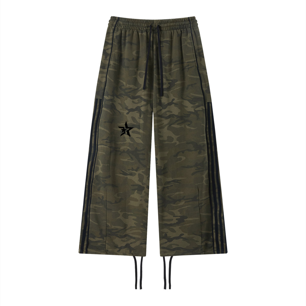 Unisex Camo Wide Leg Sweatpants