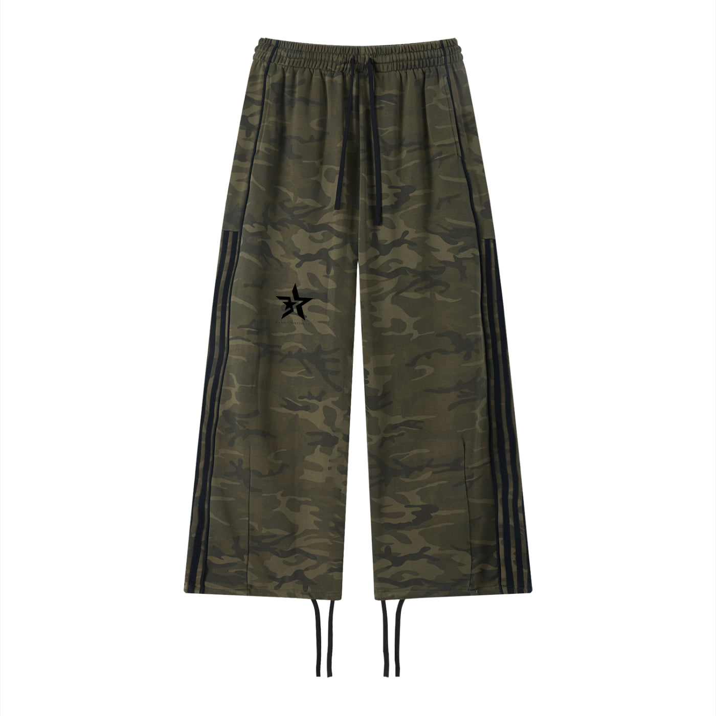 Unisex Camo Wide Leg Sweatpants