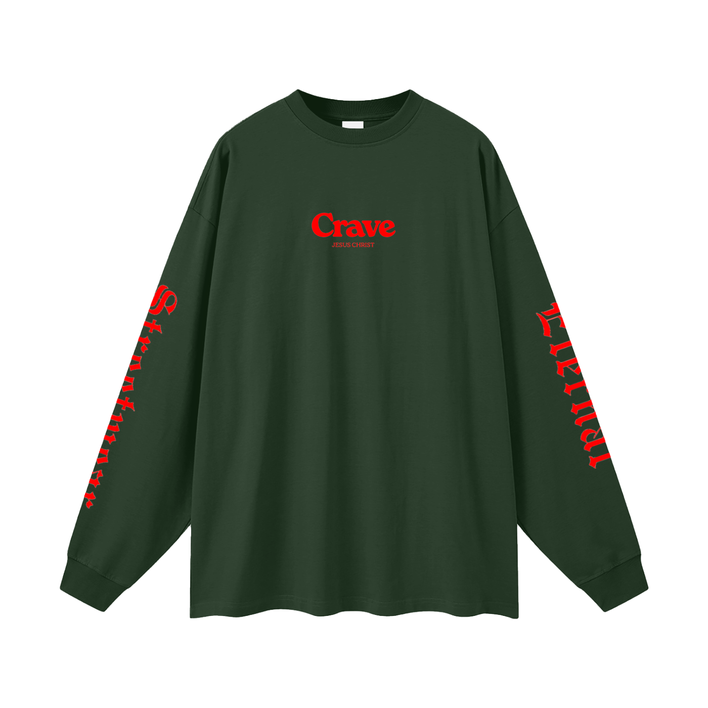 Crave Jesus Oversized Unisex Long Sleeve T-Shirt