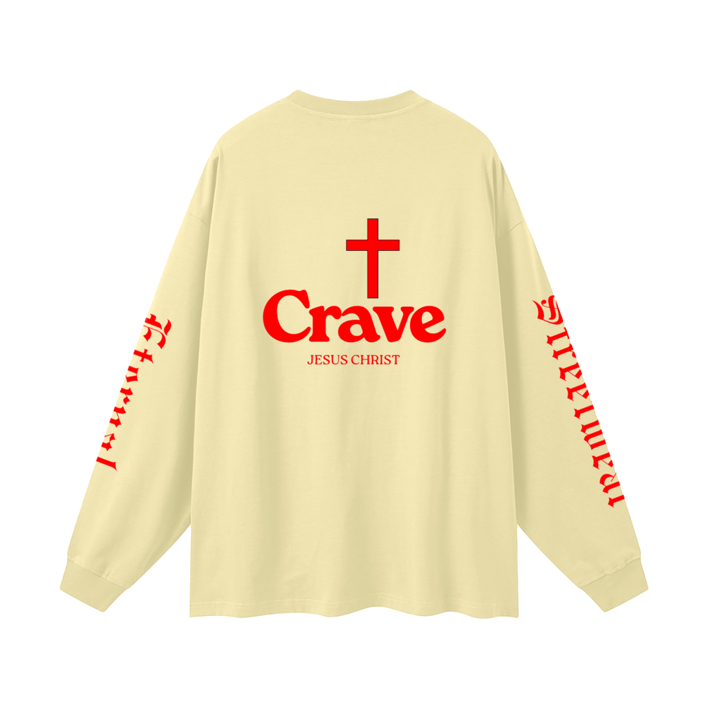 Crave Jesus Oversized Unisex Long Sleeve T-Shirt